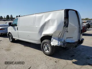 2017 Chevrolet Express Cargo Van with VIN 1GCWGBFG7H1135696, listed as a Copart auction lot 77438324 with 100,675 mi miles and Salvage Title. Bid and sale history available at carsss.com. Image 2.