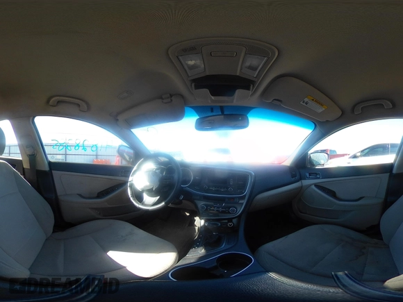 2014 Kia Optima LX with VIN 5XXGM4A72EG272724, listed as a IAAI auction lot 41828285 with 136,996 mi miles. Bid and sale history available at carsss.com. Image 19.