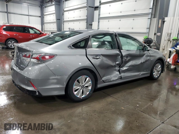 2018 Hyundai Sonata Hybrid SE with VIN KMHE24L37JA082376, listed as a Copart auction lot 76261834 with 97,486 mi miles and Salvage Title. Bid and sale history available at carsss.com. Image 3.