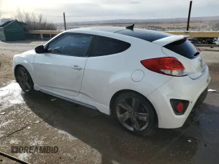 2015 Hyundai Veloster Turbo with VIN KMHTC6AE5FU243883, listed as a Copart auction lot 87482514 with 159,499 mi miles and Clean title. Bid and sale history available at DreamBid. Image 2.