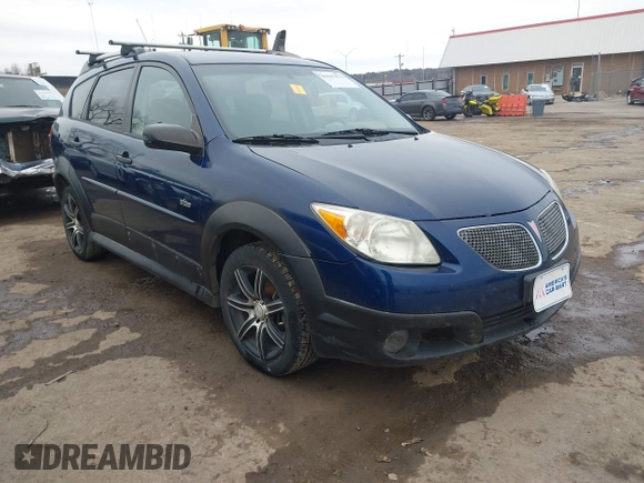 2007 Pontiac Vibe with VIN 5Y2SL658X7Z438600, listed as a IAAI auction lot 41537172 with 143,749 mi miles and . Bid and sale history available at carsss.com. Image 1.