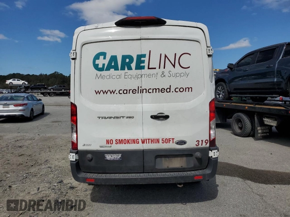 2020 Ford Transit Cargo with VIN 1FTBR1CG4LKA74530, listed as a Copart auction lot 73121394 with 165,713 mi miles and Salvage Title. Bid and sale history available at DreamBid. Image 6.