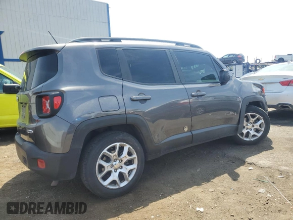 2017 Jeep Renegade Altitude with VIN ZACCJABB2HPE81020, listed as a Copart auction lot 55526015 with 98,205 mi miles and Salvage title. Bid and sale history available at DreamBid. Image 3.