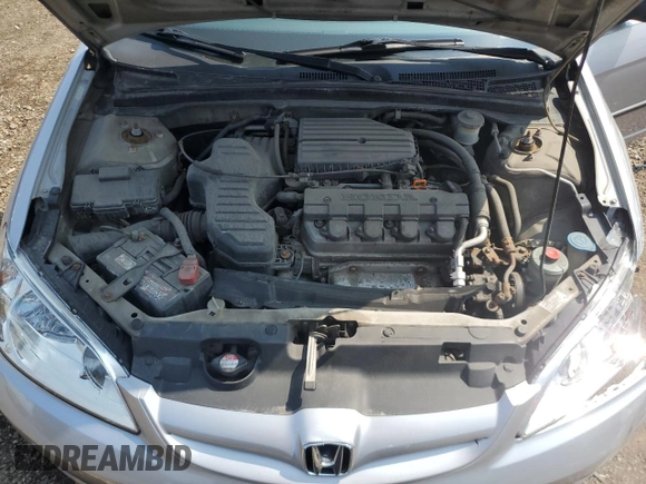 2004 Honda Civic VP with VIN 1HGES16314L008220, listed as a Copart auction lot 59743065 with 132,383 mi miles and Salvage title. Bid and sale history available at DreamBid. Image 11.