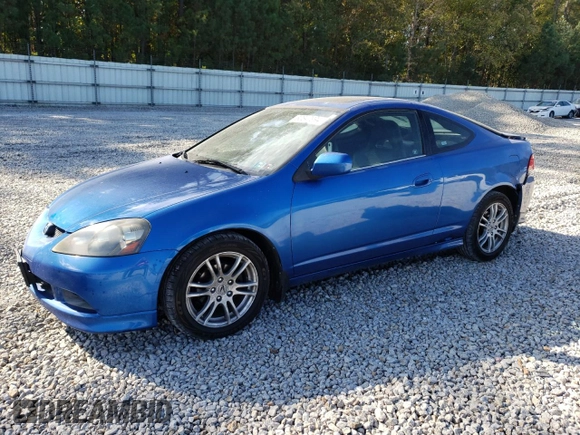 2005 Acura RSX with VIN JH4DC54885S002515, listed as a Copart auction lot 80647994 with 138,461 mi miles and Salvage Title. Bid and sale history available at carsss.com. Image 1.