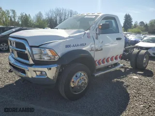 2018 Ram 5500 Chassis Cab Tradesman with VIN 3C7WRMAL7JG285036, listed as a Copart auction lot 52345665 with 130,718 mi miles and Clean Title. Bid and sale history available at carsss.com. Image 1.