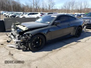 2022 BMW M4 Competition xDrive with VIN WBS43AZ0XNCJ95430, listed as a Copart auction lot 46249254 with 5,442 mi miles. Bid and sale history available at carsss.com. Image 1.