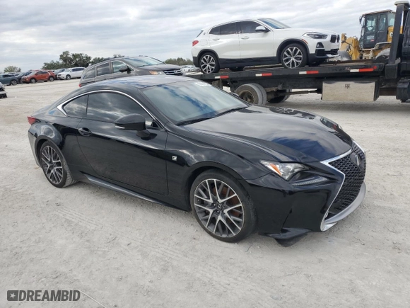 2015 Lexus RC 350 with VIN JTHHE5BC2F5006045, listed as a Copart auction lot 81474804 with 82,630 mi miles and Salvage Title. Bid and sale history available at carsss.com. Image 4.