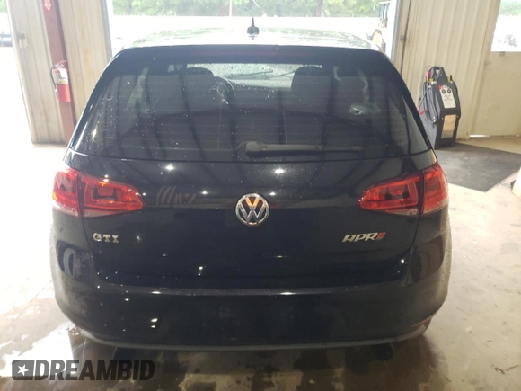 2017 Volkswagen GTI S with VIN 3VW4T7AU6HM015322, listed as a Copart auction lot 58606415 with 104,316 mi miles and Salvage title. Bid and sale history available at DreamBid. Image 6.