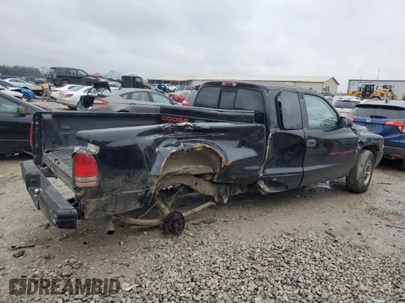 1999 Dodge Dakota SLT with VIN 1B7GL22X0XS275846, listed as a Copart auction lot 42619635 with 176,527 mi miles and Salvage Title. Bid and sale history available at carsss.com. Image 3.