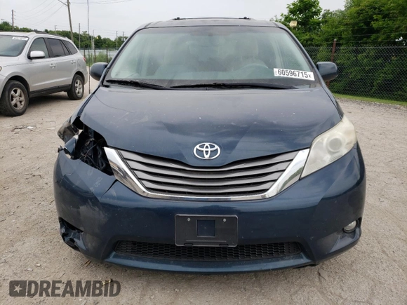 2012 Toyota Sienna XLE AAS with VIN 5TDYK3DC7CS216061, listed as a Copart auction lot 60596715 with 112,713 mi miles and Salvage title. Bid and sale history available at DreamBid. Image 5.