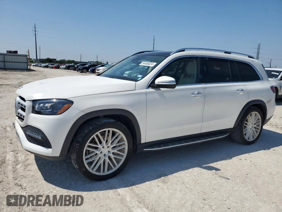 2021 Mercedes-Benz GLS 450 with VIN 4JGFF5KE0MA486271, listed as a Copart auction lot 54406024 with 31,815 mi miles and Clean Title. Bid and sale history available at DreamBid. Image 1.