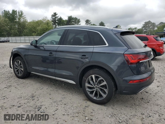2021 Audi Q5 Premium Plus z VIN WA1BAAFY5M2067030, wystawiony jako Copart lot #57124845 z przebiegiem 43 567 mil mil oraz Szkoda całkowita • Salvage title. Historia ofert i sprzedaży dostępna na DreamBid. Obrazek 2.
