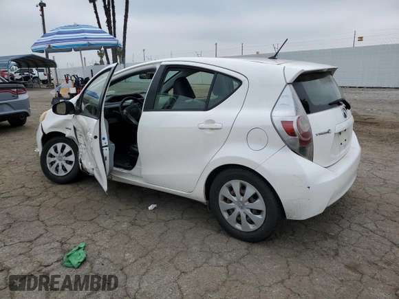 2012 Toyota Prius One with VIN JTDKDTB34C1025133, listed as a Copart auction lot 55520635 with Not Provided miles and Salvage Title. Bid and sale history available at DreamBid. Image 2.