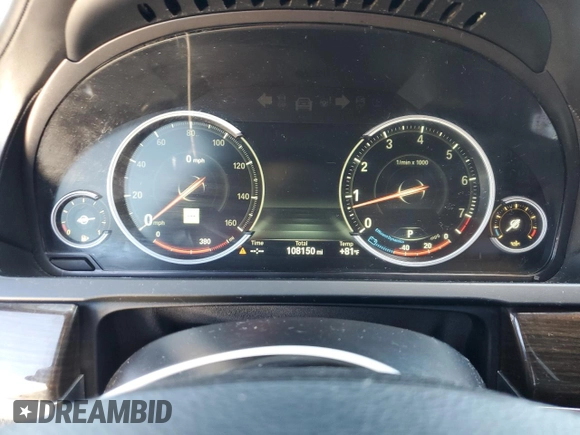 2015 BMW 7 Series 740Li xDrive with VIN WBAYF4C57FG291819, listed as a Copart auction lot 49512715 with 108,150 mi miles and Clean Title. Bid and sale history available at carsss.com. Image 9.