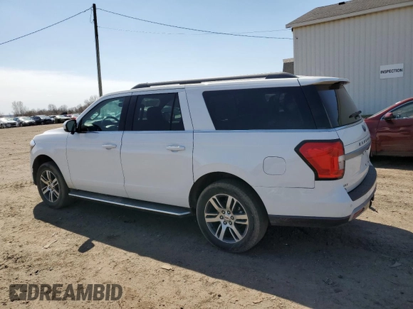 2023 Ford Expedition Max XLT with VIN 1FMJK1J83PEA13732, listed as a Copart auction lot 52970035 with 34,123 mi miles and Salvage title. Bid and sale history available at DreamBid. Image 2.
