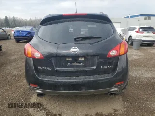 2009 Nissan Murano SL with VIN JN8AZ18W99W200589, listed as a Copart auction lot 54406135 with 256,755 mi miles and Salvage Title. Bid and sale history available at DreamBid. Image 6.