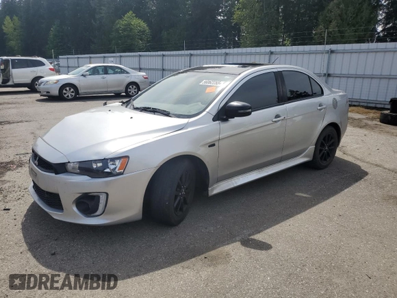 2017 Mitsubishi Lancer ES with VIN JA32U2FU1HU011269, listed as a Copart auction lot 56062255 with Not Provided miles and Salvage Title. Bid and sale history available at DreamBid. Image 1.