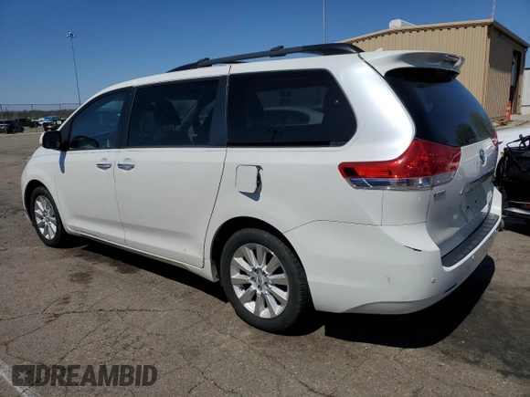 2012 Toyota Sienna XLE with VIN 5TDDK3DC6CS045186, listed as a Copart auction lot 51978615 with 192,105 mi miles and Clean Title. Bid and sale history available at carsss.com. Image 2.