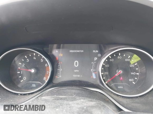 2018 Jeep Compass Latitude with VIN 3C4NJCBB3JT125517, listed as a IAAI auction lot 42132890 with 155,746 mi miles. Bid and sale history available at carsss.com. Image 7.
