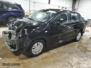 2022 Mitsubishi Mirage ES with VIN ML32AUHJ3NH008597, listed as a Copart auction lot 51968675 with 37,529 mi miles and Salvage Title. Bid and sale history available at carsss.com. Image 1.