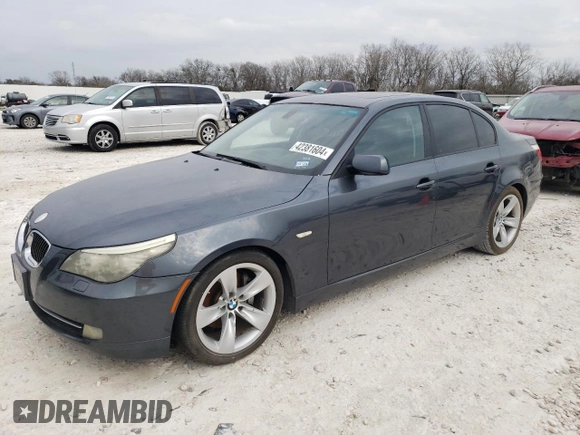 2009 BMW 5 Series 528i with VIN WBANU53509C121621, listed as a Copart auction lot 42381604 with 309,780 mi miles and Clean Title. Bid and sale history available at carsss.com. Image 1.