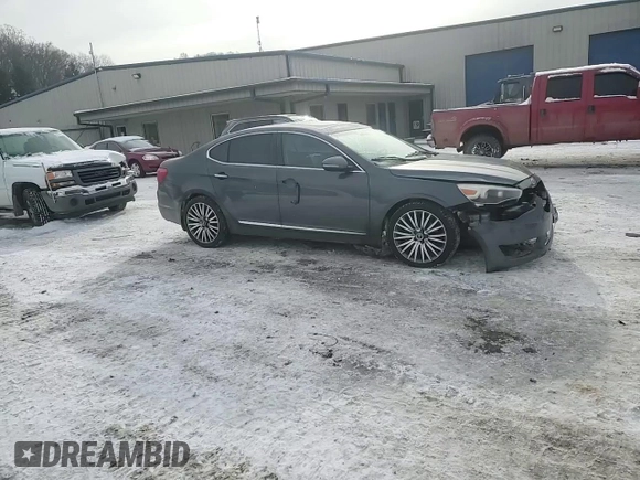 2014 Kia Cadenza Premium with VIN KNALN4D74E5128214, listed as a Copart auction lot 87692675 with 159,014 mi miles and Salvage Title. Bid and sale history available at carsss.com. Image 13.