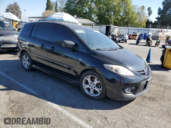 2009 Mazda 5 Touring with VIN JM1CR29L590344447, listed as a Copart auction lot 46549255 with 191,568 mi miles and Salvage Title. Bid and sale history available at carsss.com. Image 4.