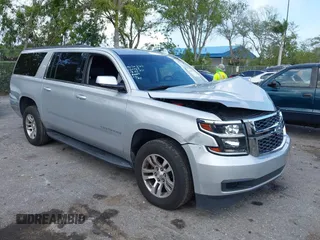 2018 Chevrolet Suburban LT with VIN 1GNSCHKC7JR162024, listed as a IAAI auction lot 41924750 with 112,640 mi miles and . Bid and sale history available at DreamBid. Image 1.