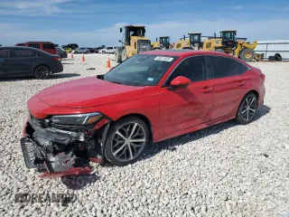 2022 Honda Civic Sedan Touring with VIN 2HGFE1F97NH306852, listed as a Copart auction lot 49012035 with 52,258 mi miles and Salvage Title. Bid and sale history available at carsss.com. Image 1.