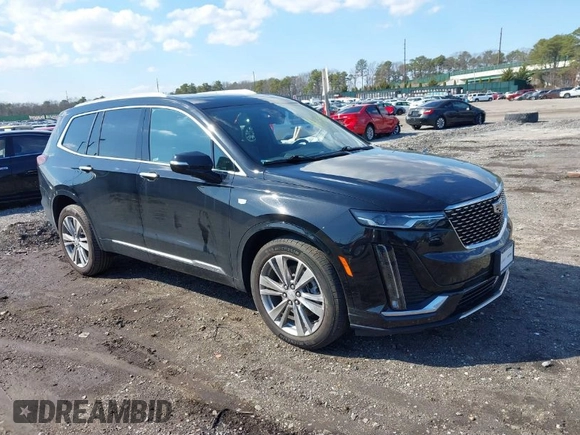 2023 Cadillac XT6 AWD Premium Luxury with VIN 1GYKPDRS8PZ153838, listed as a IAAI auction lot 41838527 with 60,034 mi miles and . Bid and sale history available at DreamBid. Image 1.