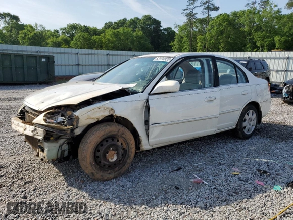 2001 Honda Civic EX with VIN 1HGES267X1L058540, listed as a Copart auction lot 52978935 with 312,093 mi miles and Salvage Title. Bid and sale history available at carsss.com. Image 1.