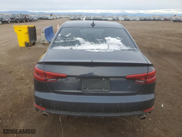 2017 Audi A4 Premium Plus with VIN WAUENAF40HN022325, listed as a Copart auction lot 49175105 with 83,471 mi miles and Salvage Title. Bid and sale history available at carsss.com. Image 6.