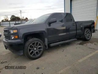 2014 Chevrolet Silverado 1500 Work Truck with VIN 1GCVKPEHXEZ341755, listed as a Copart auction lot 79639174 with 123,411 mi miles and Salvage Title. Bid and sale history available at DreamBid. Image 1.