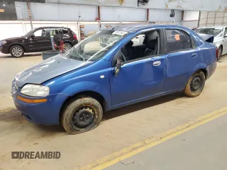 2006 Chevrolet Aveo LS with VIN KL1TD56626B639396, listed as a Copart auction lot 88041505 with Not provided miles and Salvage title. Bid and sale history available at DreamBid. Image 1.