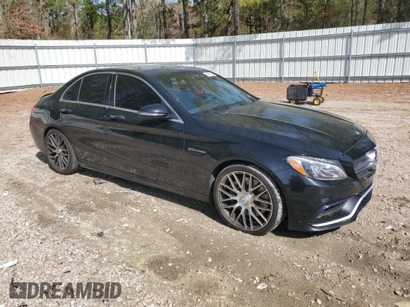 2017 Mercedes-Benz C 63 AMG with VIN 55SWF8GB6HU201220, listed as a Copart auction lot 51231385 with 138,939 mi miles and Salvage title. Bid and sale history available at DreamBid. Image 4.