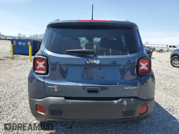 2021 Jeep Renegade Sport with VIN ZACNJCAB8MPM95324, listed as a Copart auction lot 52520685 with 10,733 mi miles and Non repairable. Bid and sale history available at DreamBid. Image 6.