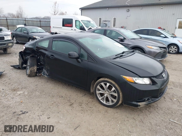 2012 Honda Civic Cpe Si with VIN 2HGFG4A51CH703857, listed as a IAAI auction lot 41484989 with 123,814 mi miles. Bid and sale history available at carsss.com. Image 1.