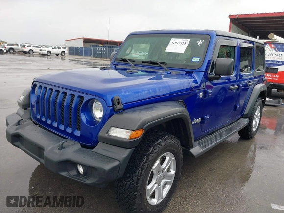 2020 Jeep Wrangler Unlimited Sport Altitude z VIN 1C4HJXDG9LW108151, wystawiony jako IAAI lot #41937525 z przebiegiem 78 197 mil mil oraz . Historia ofert i sprzedaży dostępna na DreamBid. Obrazek 2.