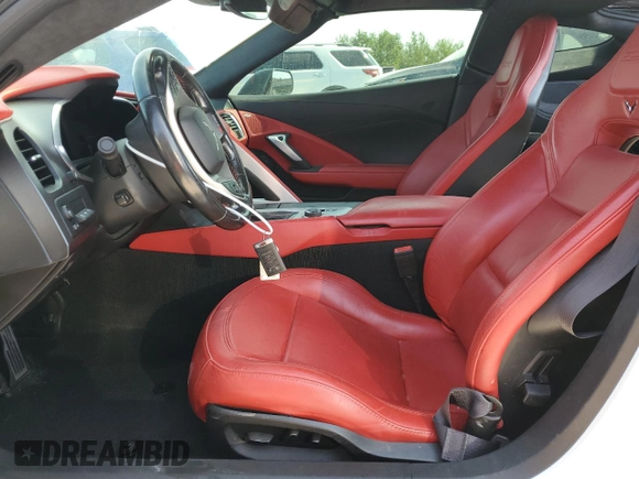 2017 Chevrolet Corvette Z06 3LZ with VIN 1G1YU2D64H5602862, listed as a Copart auction lot 69584994 with 57,376 mi miles and Clean Title. Bid and sale history available at carsss.com. Image 7.