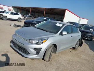 2022 Kia Rio S with VIN 3KPA24AD9NE441681, listed as a IAAI auction lot 41791506 with 35,913 mi miles and . Bid and sale history available at DreamBid. Image 2.