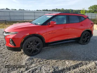 2019 Chevrolet Blazer RS with VIN 3GNKBERS7KS687307, listed as a Copart auction lot 55068695 with 106,875 mi miles and Salvage title. Bid and sale history available at DreamBid. Image 1.