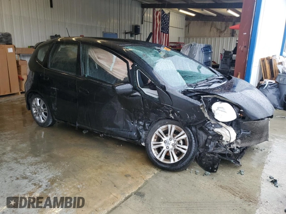 2010 Honda Fit Sport with VIN JHMGE8H48AS019874, listed as a Copart auction lot 58463765 with Not provided miles and Salvage title. Bid and sale history available at DreamBid. Image 4.