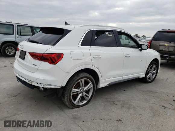 2020 Audi Q3 S line Premium with VIN WA1DECF39L1011285, listed as a Copart auction lot 36821583 with 42,252 mi miles. Bid and sale history available at carsss.com. Image 3.