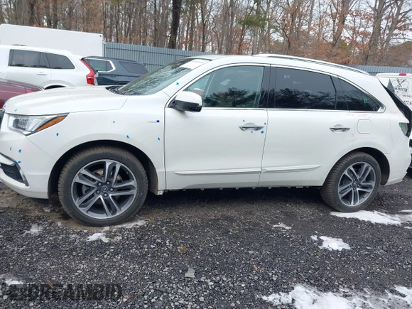 2019 Acura MDX Sport Hybrid w/Advance Pkg with VIN 5J8YD7H77KL000596, listed as a IAAI auction lot 41540974 with 89,378 mi miles. Bid and sale history available at carsss.com. Image 14.