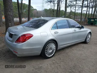 2015 Mercedes-Benz S-Class S 550 with VIN WDDUG8CBXFA151686, listed as a IAAI auction lot 41770180 with 132,516 mi miles. Bid and sale history available at carsss.com. Image 4.