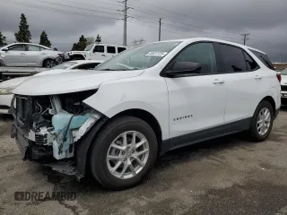 2022 Chevrolet Equinox LS z VIN 3GNAXHEV7NS226126, wystawiony jako Copart lot #55837725 z przebiegiem 31 221 mil mil oraz Szkoda całkowita • Salvage title. Historia ofert i sprzedaży dostępna na DreamBid. Obrazek 1.