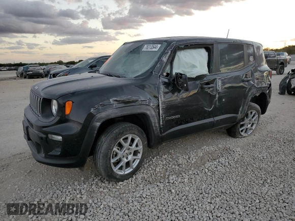 2023 Jeep Renegade Latitude with VIN ZACNJDB12PPP40537, listed as a Copart auction lot 78313544 with Not Provided miles and Salvage Title. Bid and sale history available at carsss.com. Image 1.