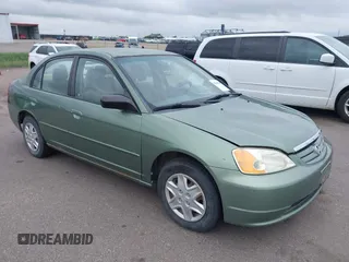 2003 Honda Civic LX z VIN 1HGES16683L024097, wystawiony jako IAAI lot #42442913 z przebiegiem Nie podano mil oraz . Historia ofert i sprzedaży dostępna na DreamBid. Obrazek 1.