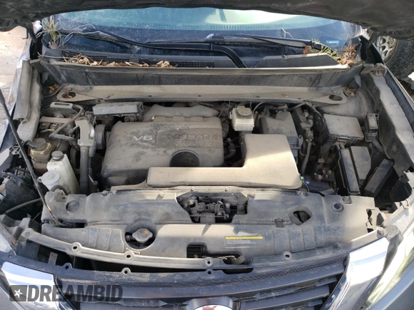 2017 Nissan Pathfinder SV with VIN 5N1DR2MM0HC631823, listed as a Copart auction lot 46254635 with 115,696 mi miles and Salvage Title. Bid and sale history available at carsss.com. Image 13.